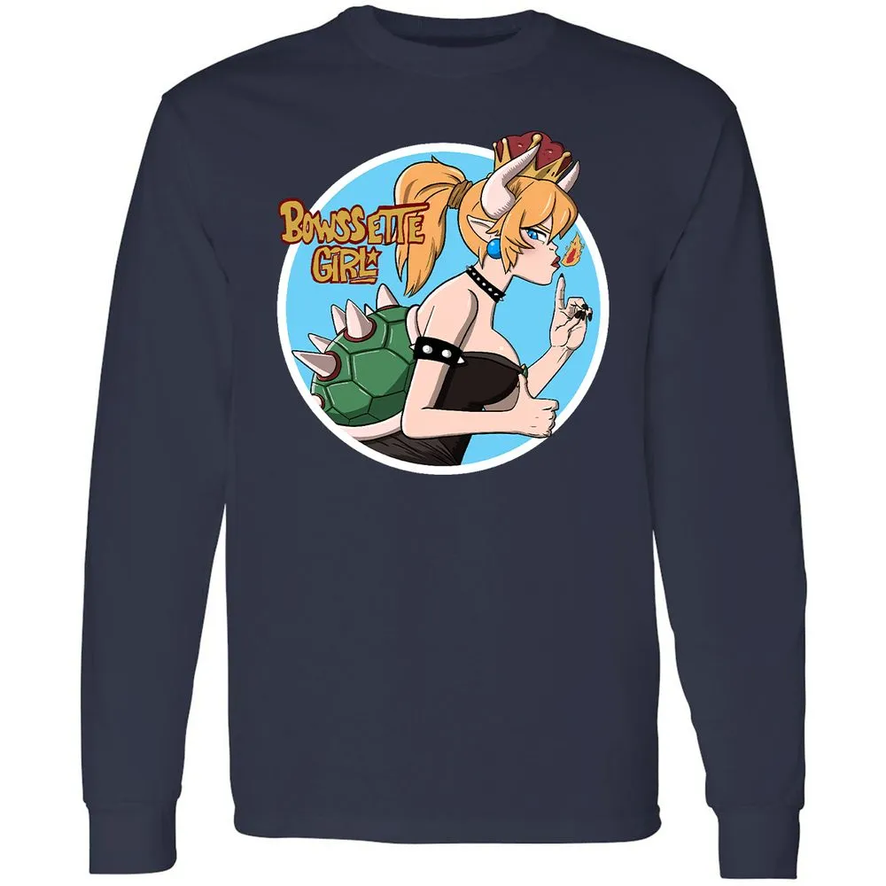 Long Sleeve T-Shirt - W956477P - Navy - 2