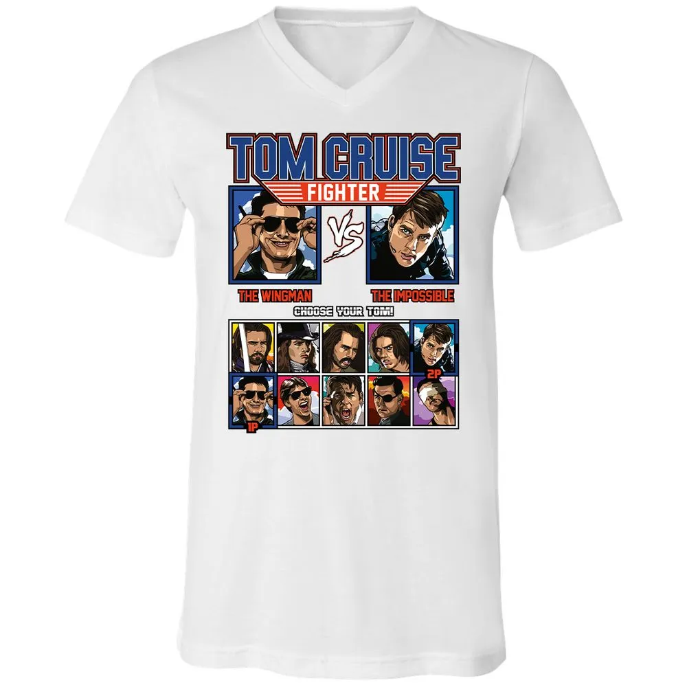 Unisex V-Neck T-Shirt - A1P5KMJH - White - 5