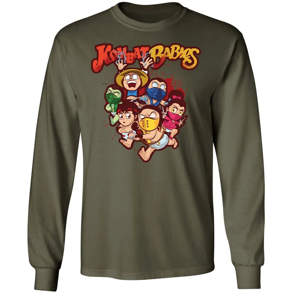 Long Sleeve T-Shirt - ZUKD9ZU6 - Military Green - 16