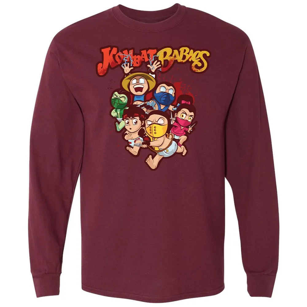 Long Sleeve T-Shirt - ZUKD9ZU6 - Maroon - 11