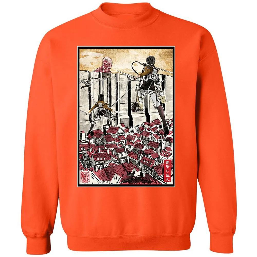 Classic Unisex Sweatshirt - SX69ELML - Orange - 10