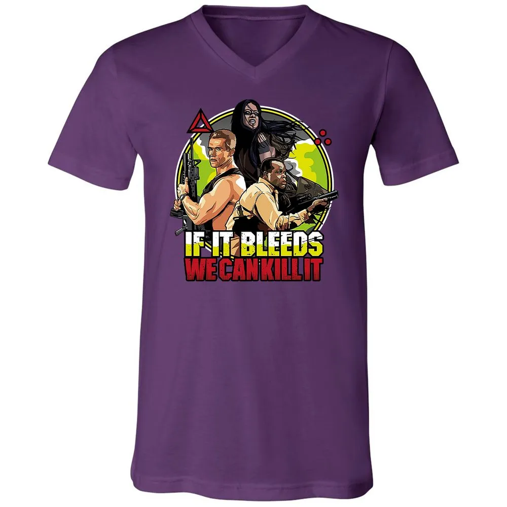 Unisex V-Neck T-Shirt - UPDDK8ZA - Team Purple - 9