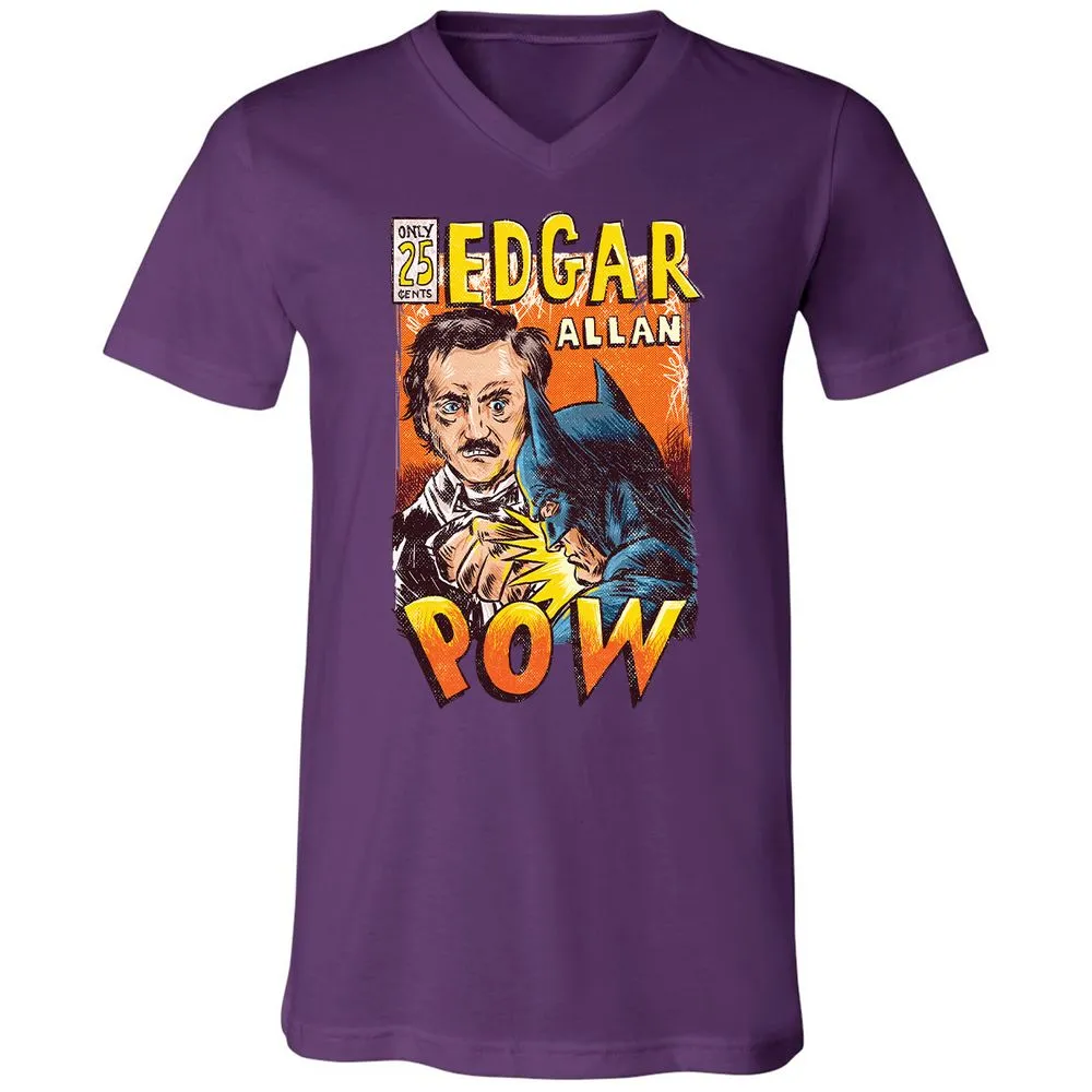 Unisex V-Neck T-Shirt - N1PQFWY8 - Team Purple - 9
