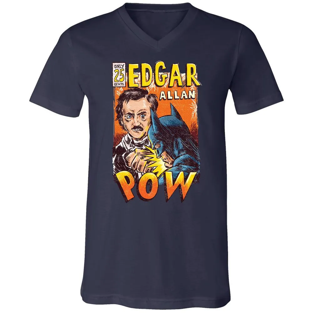 Unisex V-Neck T-Shirt - N1PQFWY8 - Navy - 2