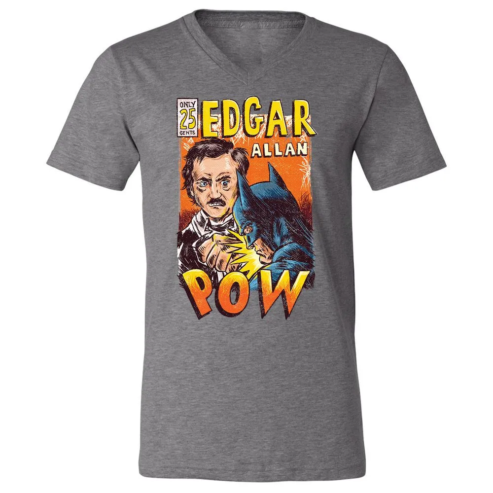 Unisex V-Neck T-Shirt - N1PQFWY8 - Deep Heather - 13