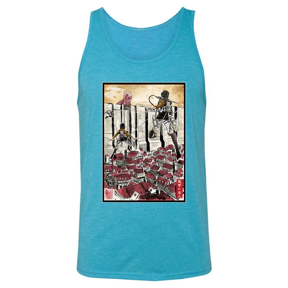 Unisex Jersey Tank - 17X46A1Q - Aqua Triblend - 3