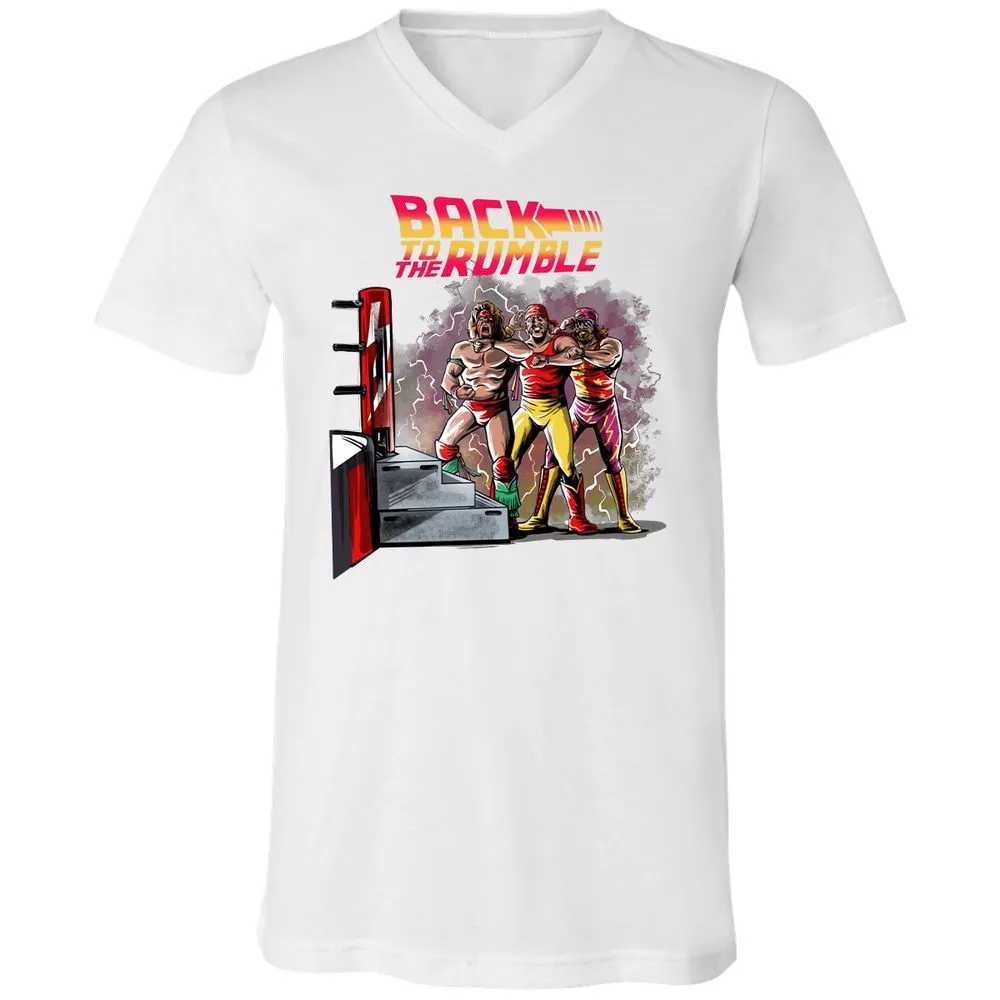 Unisex V-Neck T-Shirt - 6QGVE8BZ - White - 5