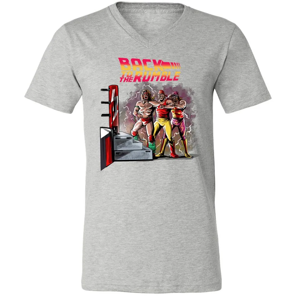 Unisex V-Neck T-Shirt - 6QGVE8BZ - Athletic Heather - 7
