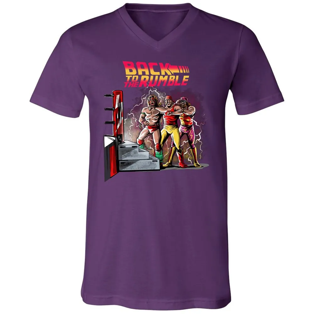 Unisex V-Neck T-Shirt - 6QGVE8BZ - Team Purple - 9