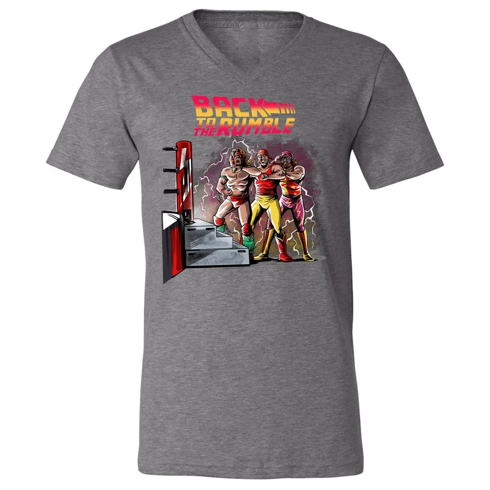 Unisex V-Neck T-Shirt - 6QGVE8BZ - Deep Heather - 13