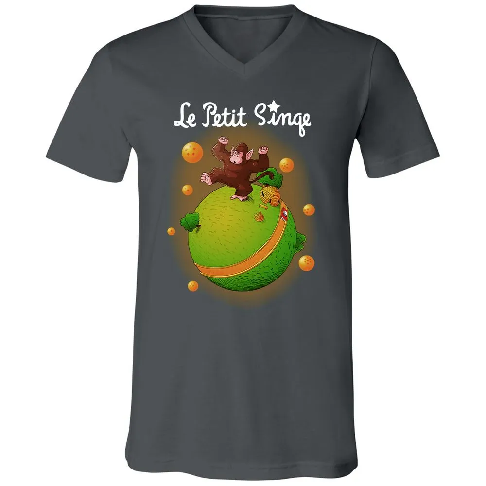 Unisex V-Neck T-Shirt - 8P8RS4TM - Asphalt - 12