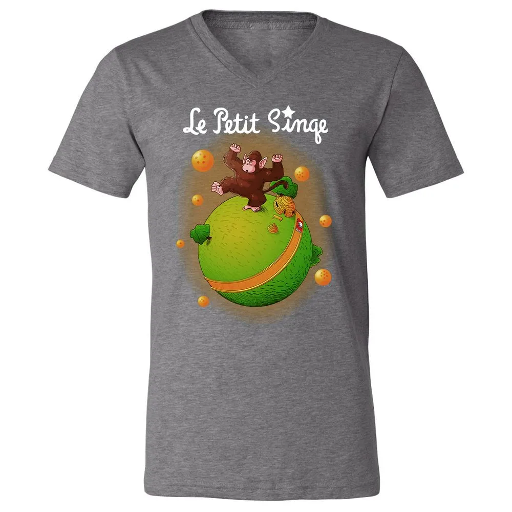 Unisex V-Neck T-Shirt - 8P8RS4TM - Deep Heather - 13