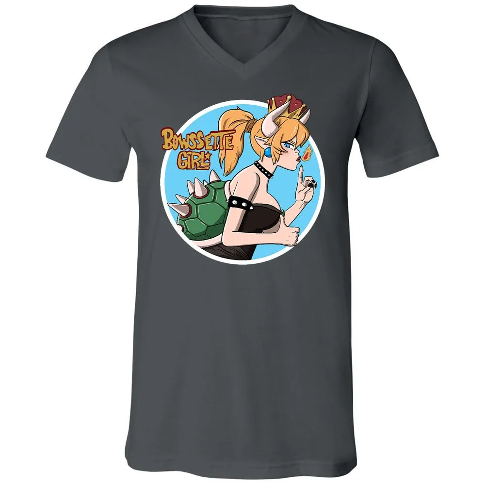Unisex V-Neck T-Shirt - CZNTBE2B - Asphalt - 12