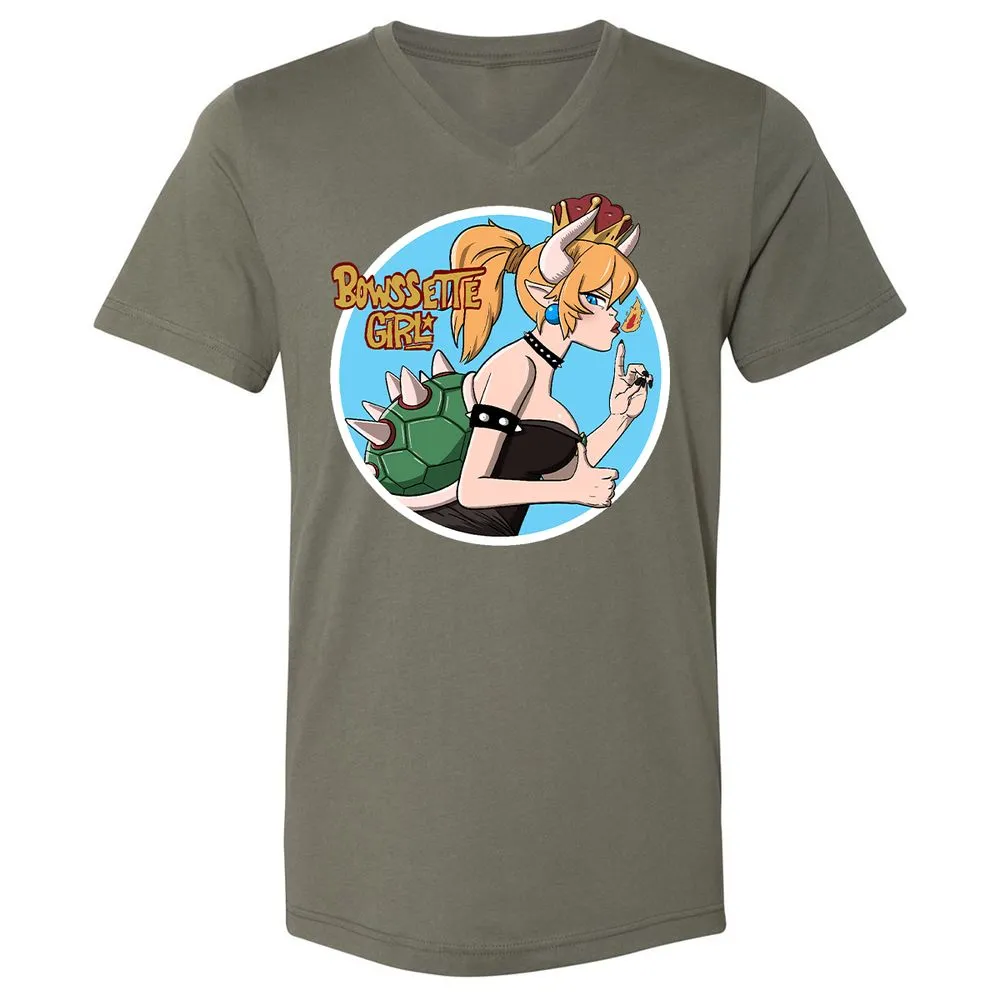 Unisex V-Neck T-Shirt - CZNTBE2B - Military Green - 10