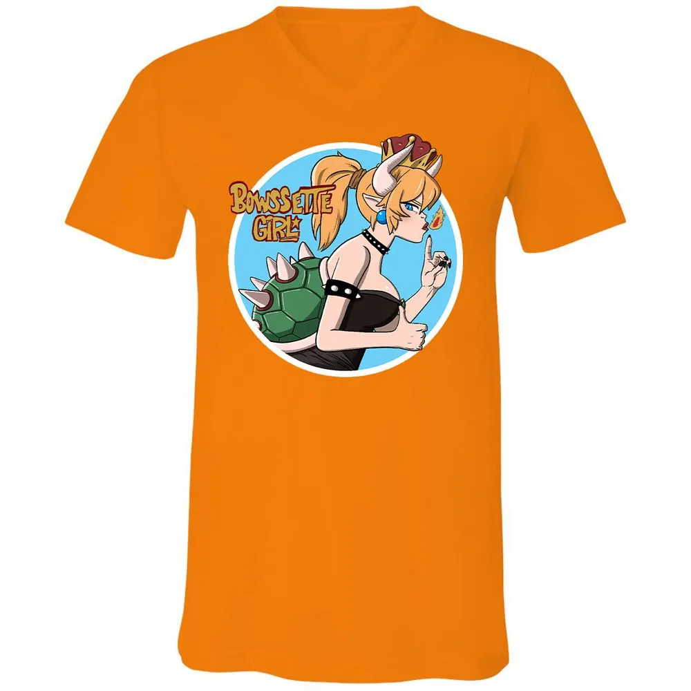 Unisex V-Neck T-Shirt - CZNTBE2B - Orange - 11
