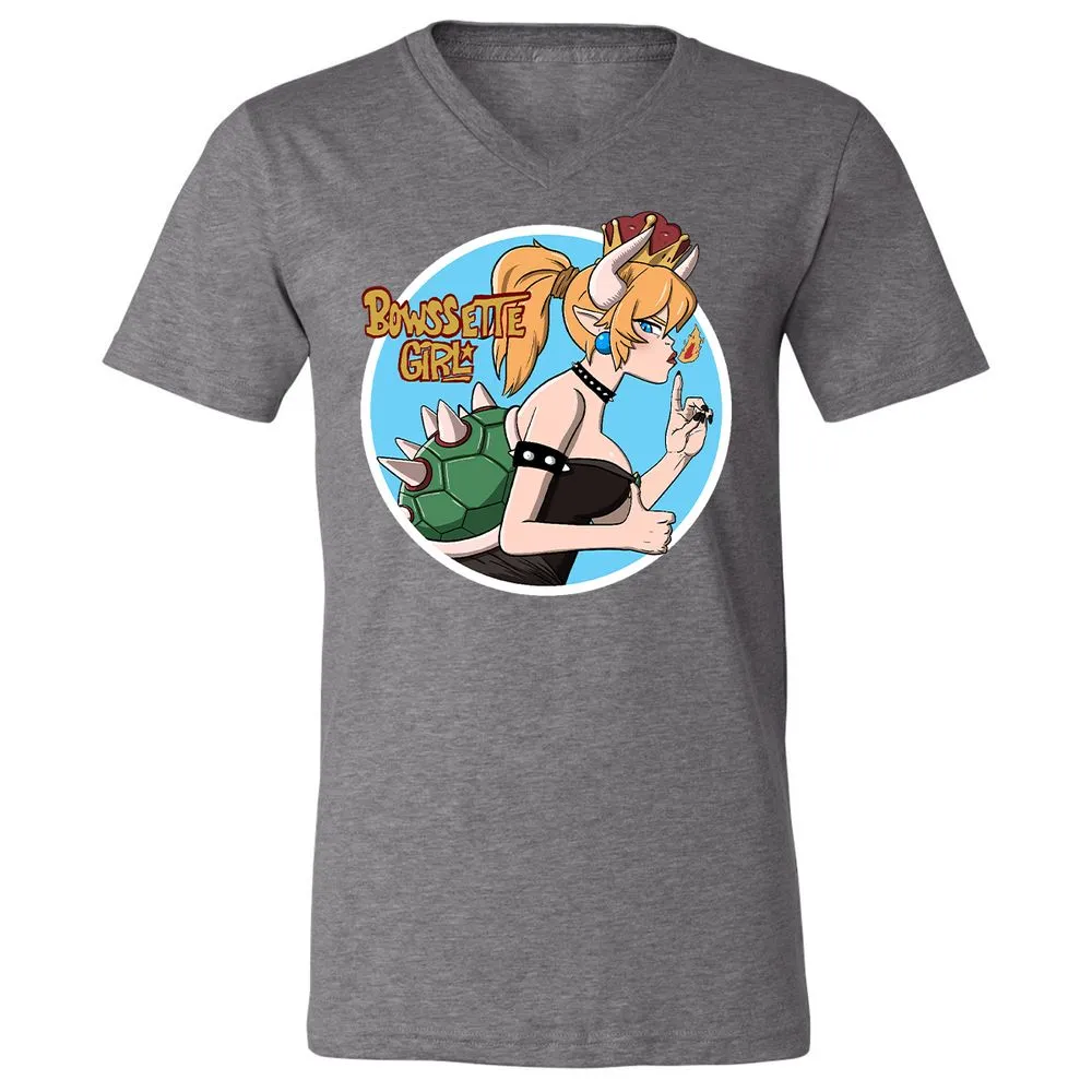 Unisex V-Neck T-Shirt - CZNTBE2B - Deep Heather - 13