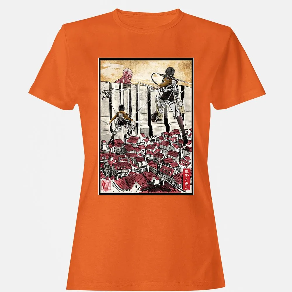 Women's T-Shirt - EJWCKTRY - Orange - 11