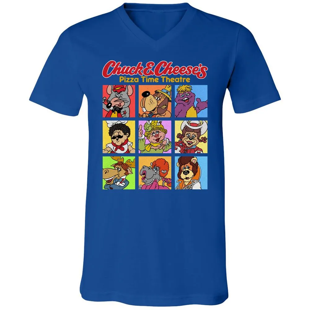 Unisex V-Neck T-Shirt - ARA9Y22D - True Royal - 4