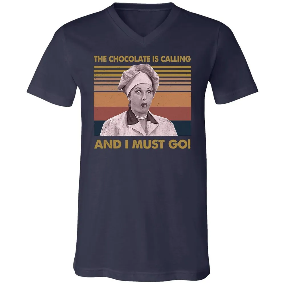 Unisex V-Neck T-Shirt - NQJJEM7R - Navy - 2