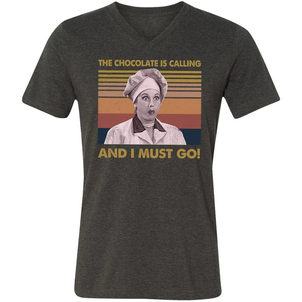 Unisex V-Neck T-Shirt - NQJJEM7R - Dark Grey Heather - 8