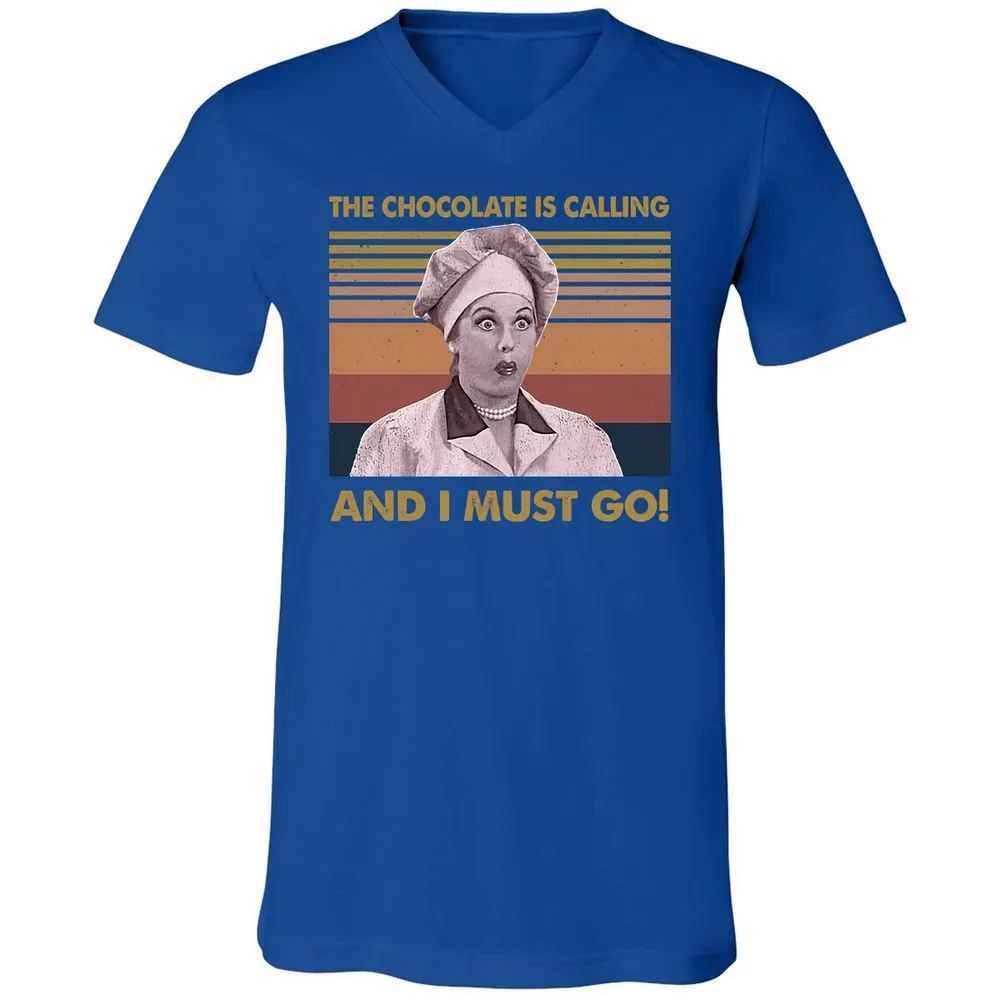 Unisex V-Neck T-Shirt - NQJJEM7R - True Royal - 4