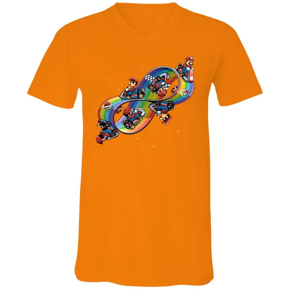 Unisex V-Neck T-Shirt - BV8BXCJY - Orange - 11