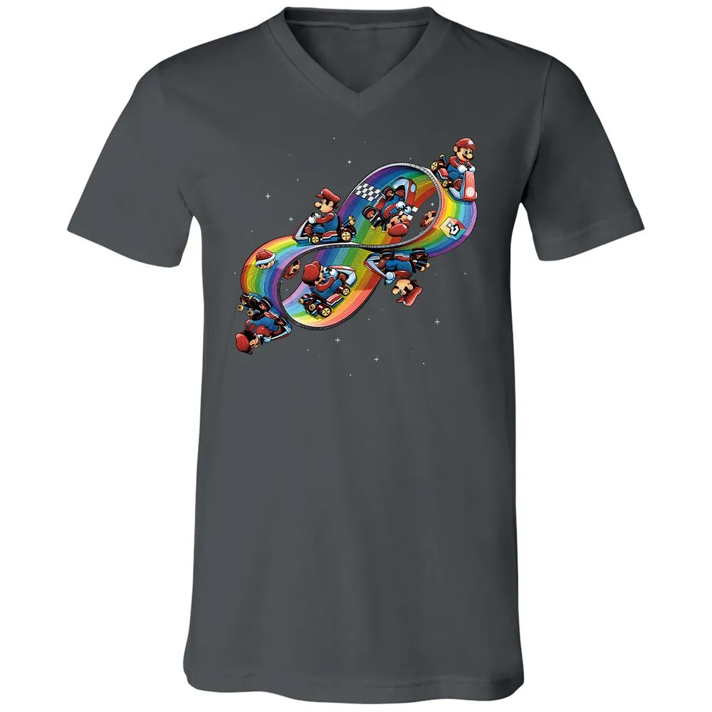 Unisex V-Neck T-Shirt - BV8BXCJY - Asphalt - 12