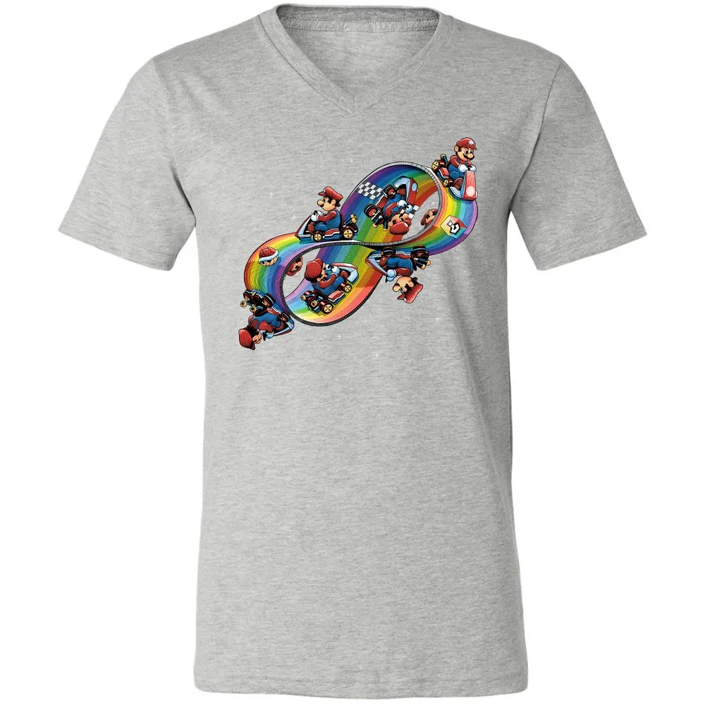 Unisex V-Neck T-Shirt - BV8BXCJY - Athletic Heather - 7