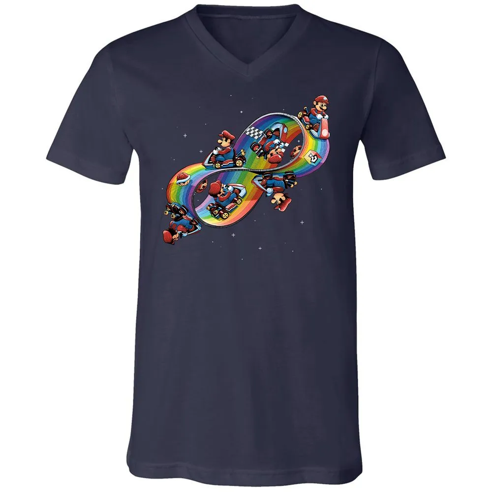 Unisex V-Neck T-Shirt - BV8BXCJY - Navy - 2