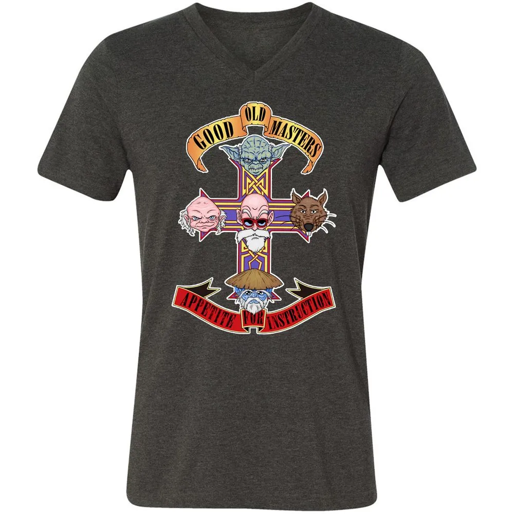 Unisex V-Neck T-Shirt - 25HNKFJU - Dark Grey Heather - 8