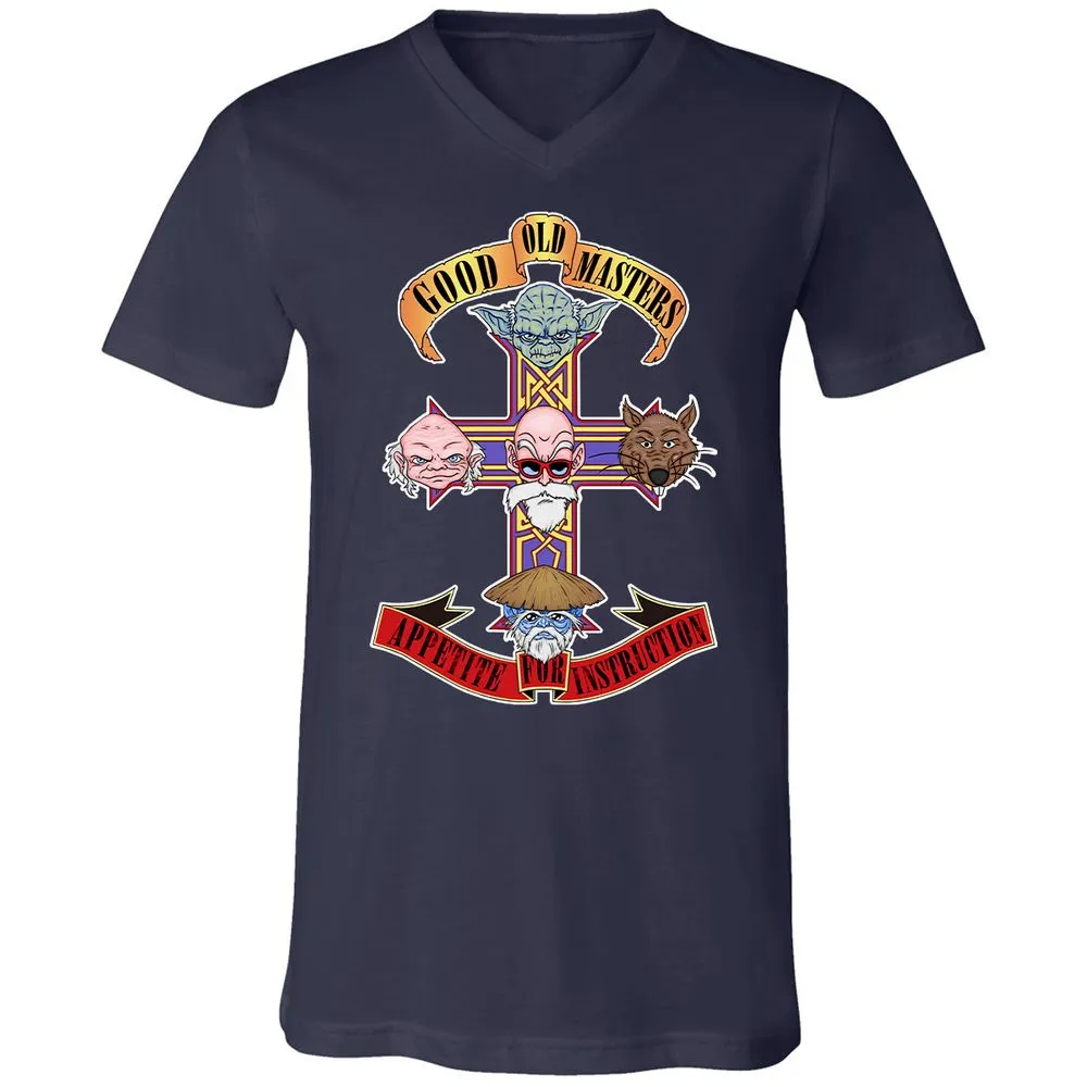 Unisex V-Neck T-Shirt - 25HNKFJU - Navy - 2