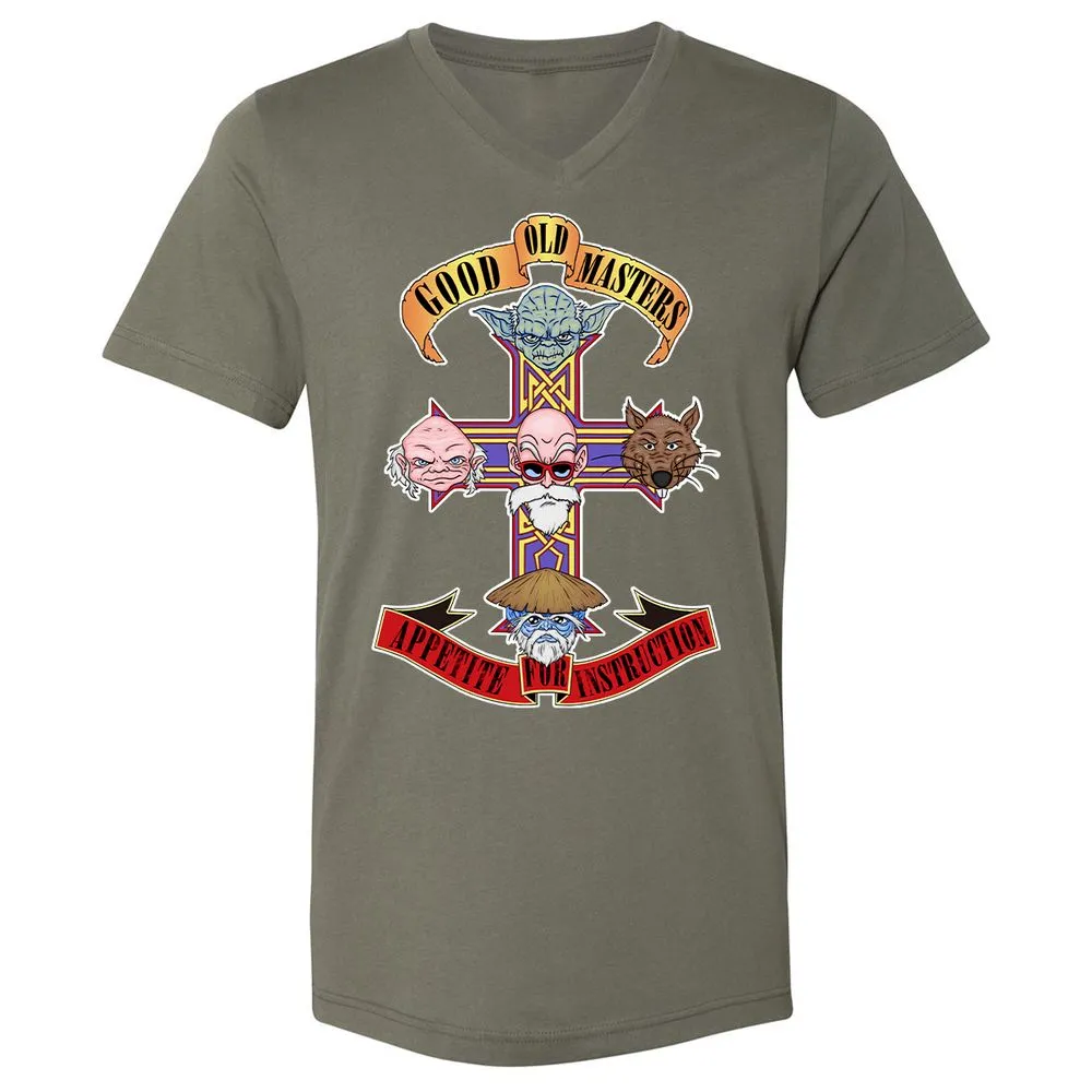 Unisex V-Neck T-Shirt - 25HNKFJU - Military Green - 10