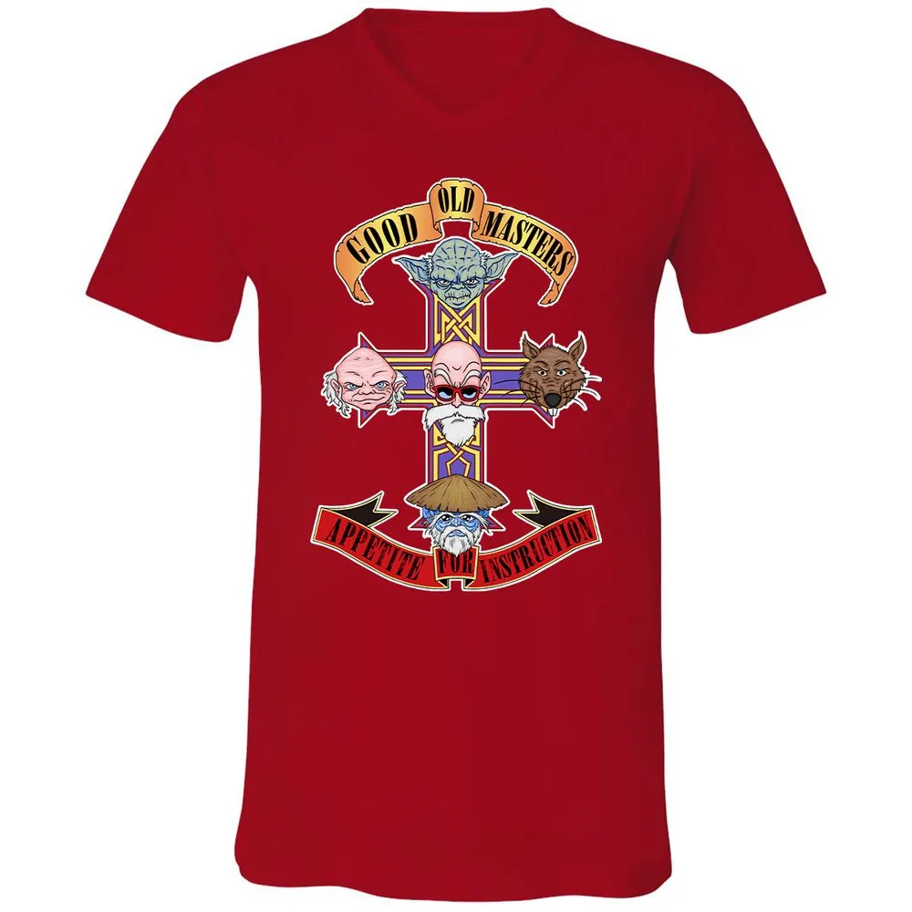 Unisex V-Neck T-Shirt - 25HNKFJU - Red - 3