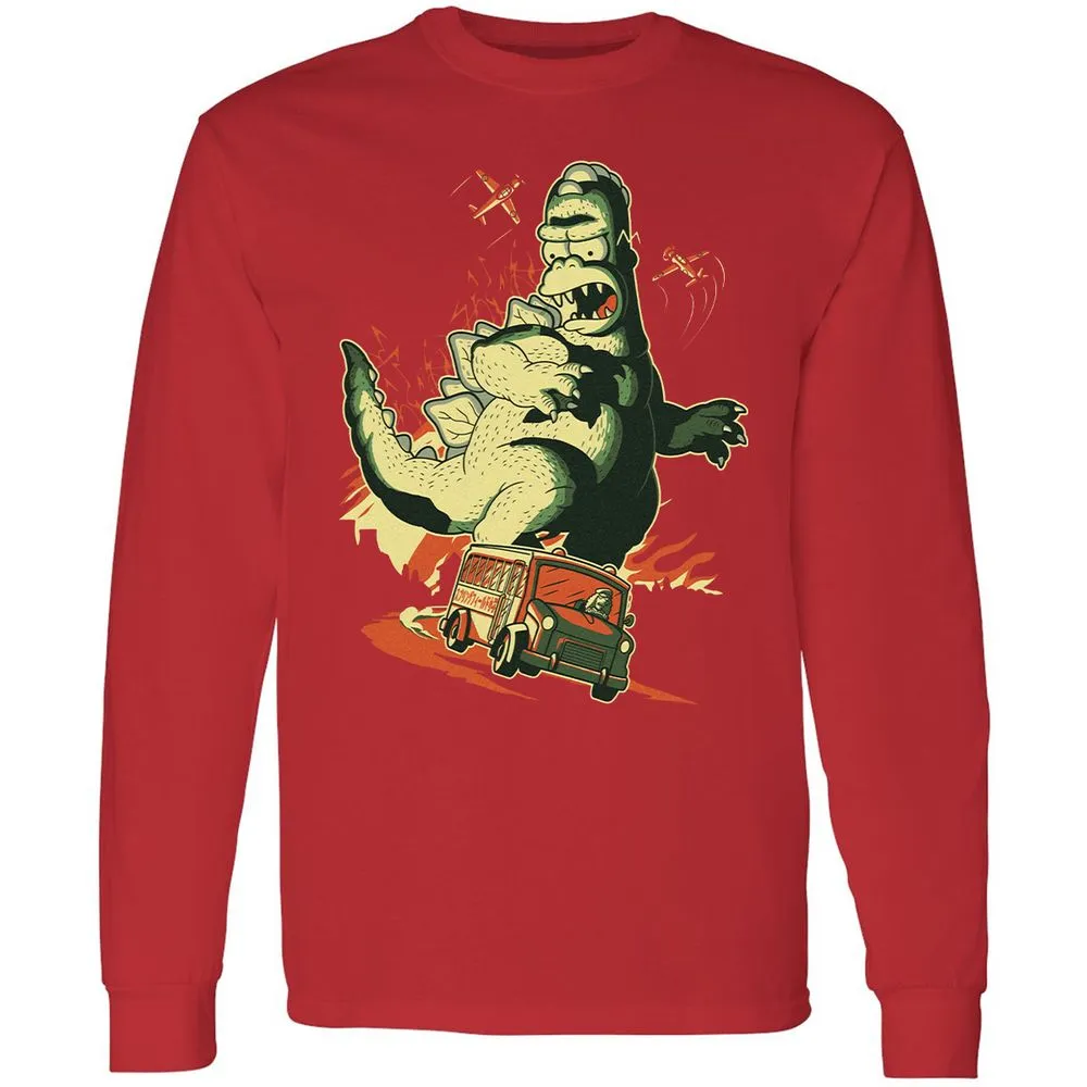 Long Sleeve T-Shirt - Z1ZSQVXP - Red - 14