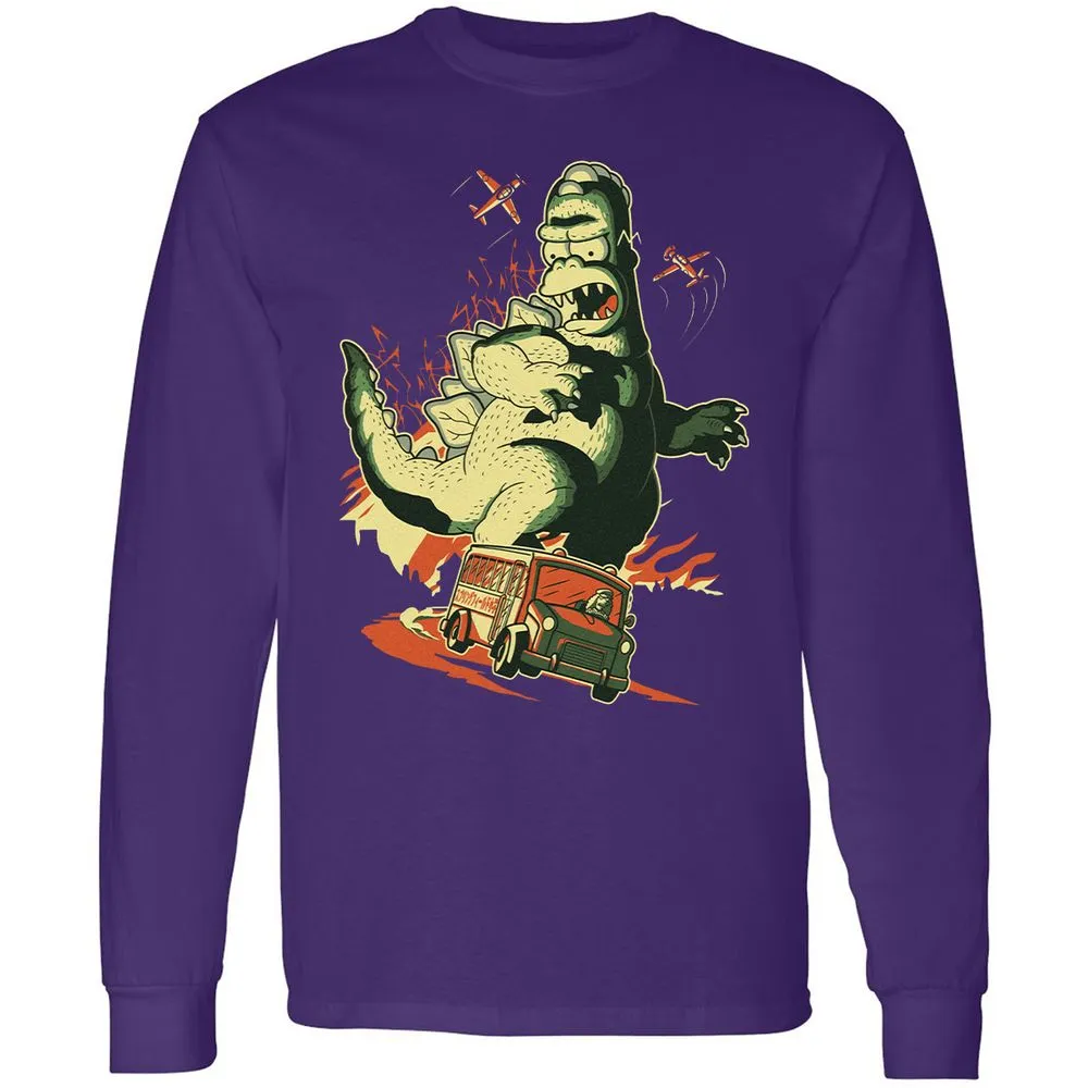 Long Sleeve T-Shirt - Z1ZSQVXP - Purple - 13