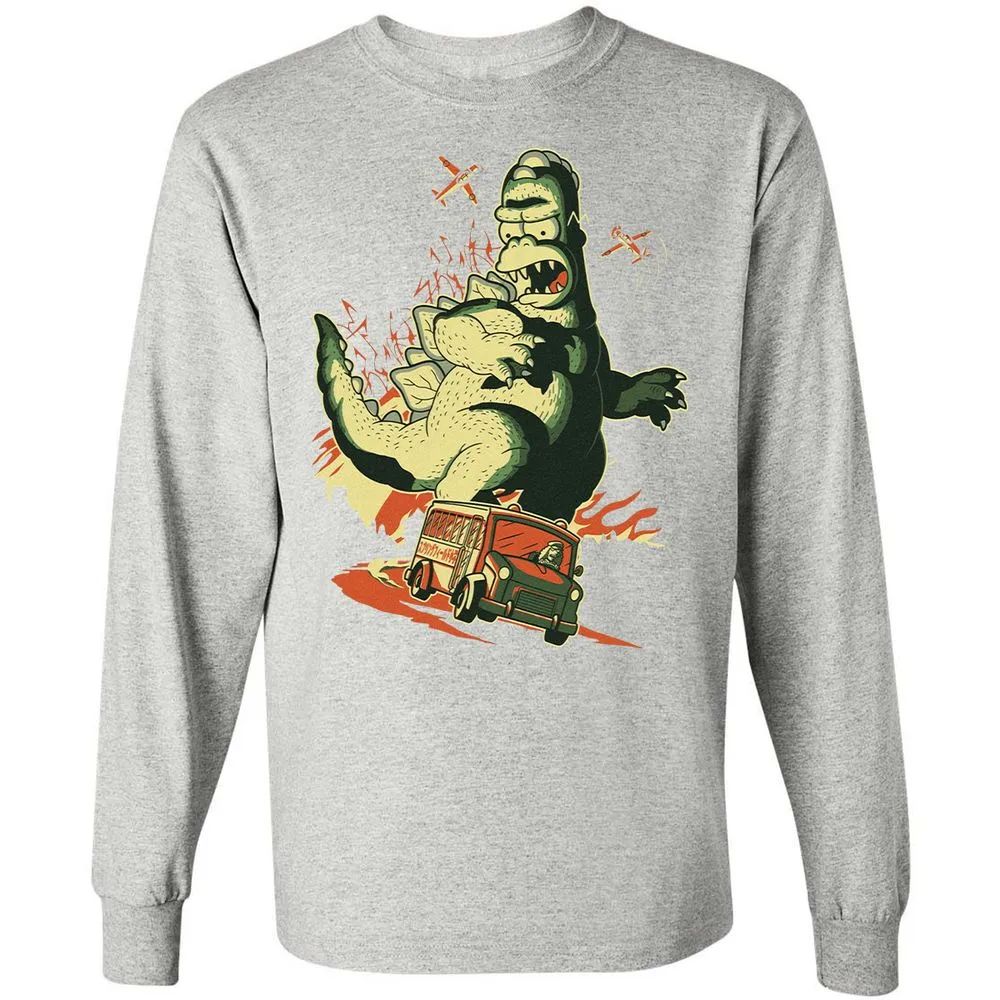 Long Sleeve T-Shirt - Z1ZSQVXP - Ash - 7