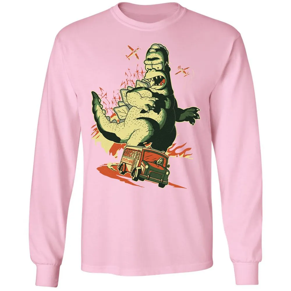 Long Sleeve T-Shirt - Z1ZSQVXP - Light Pink - 3