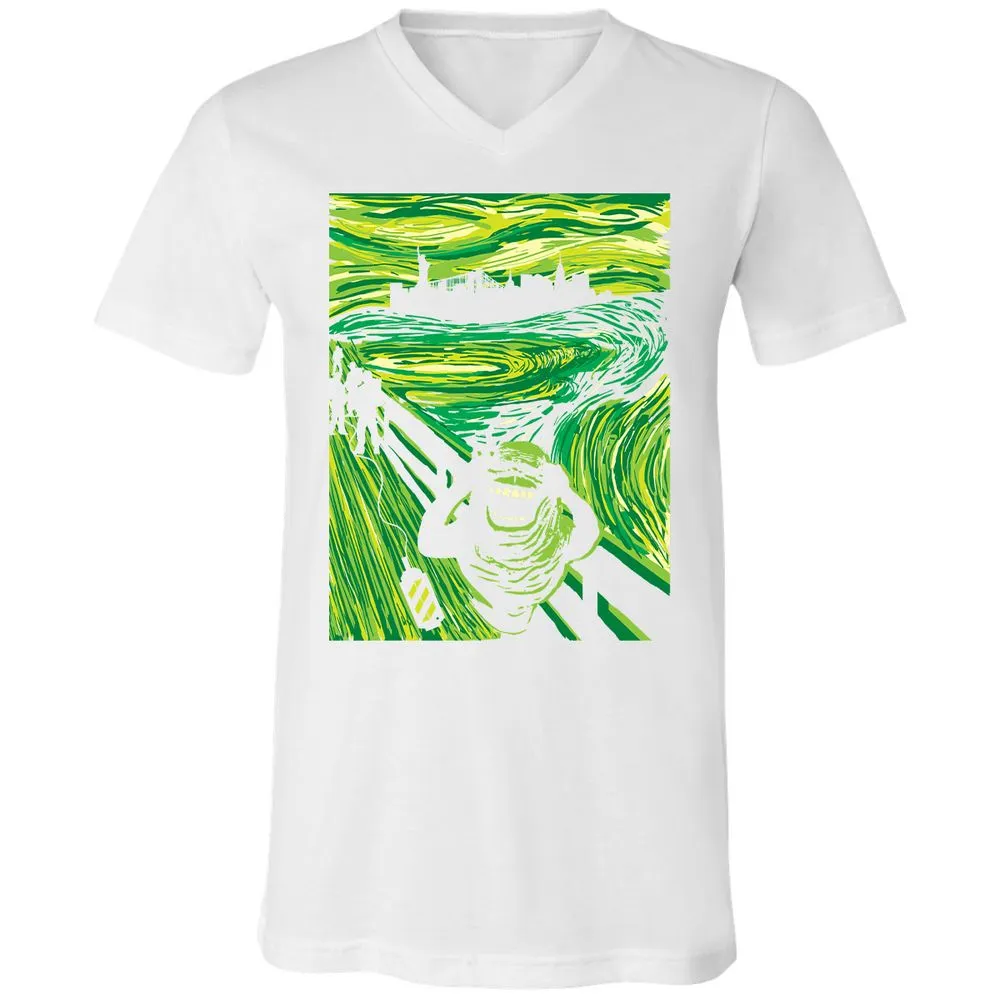 Unisex V-Neck T-Shirt - 5A78X846 - White - 5