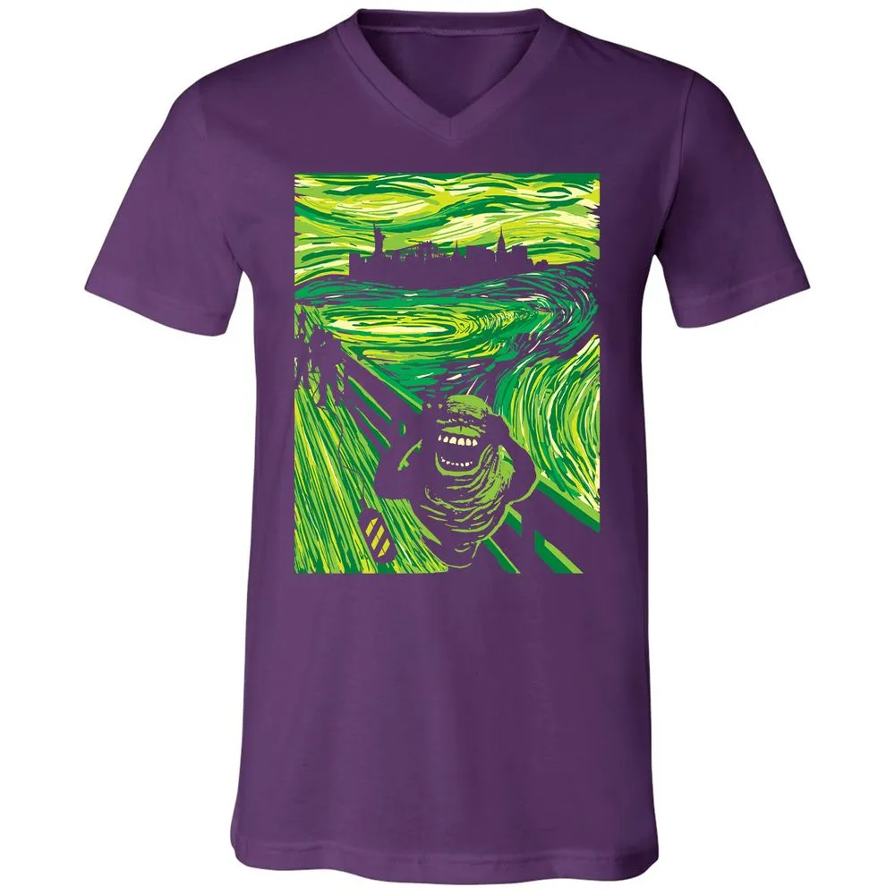 Unisex V-Neck T-Shirt - 5A78X846 - Team Purple - 9