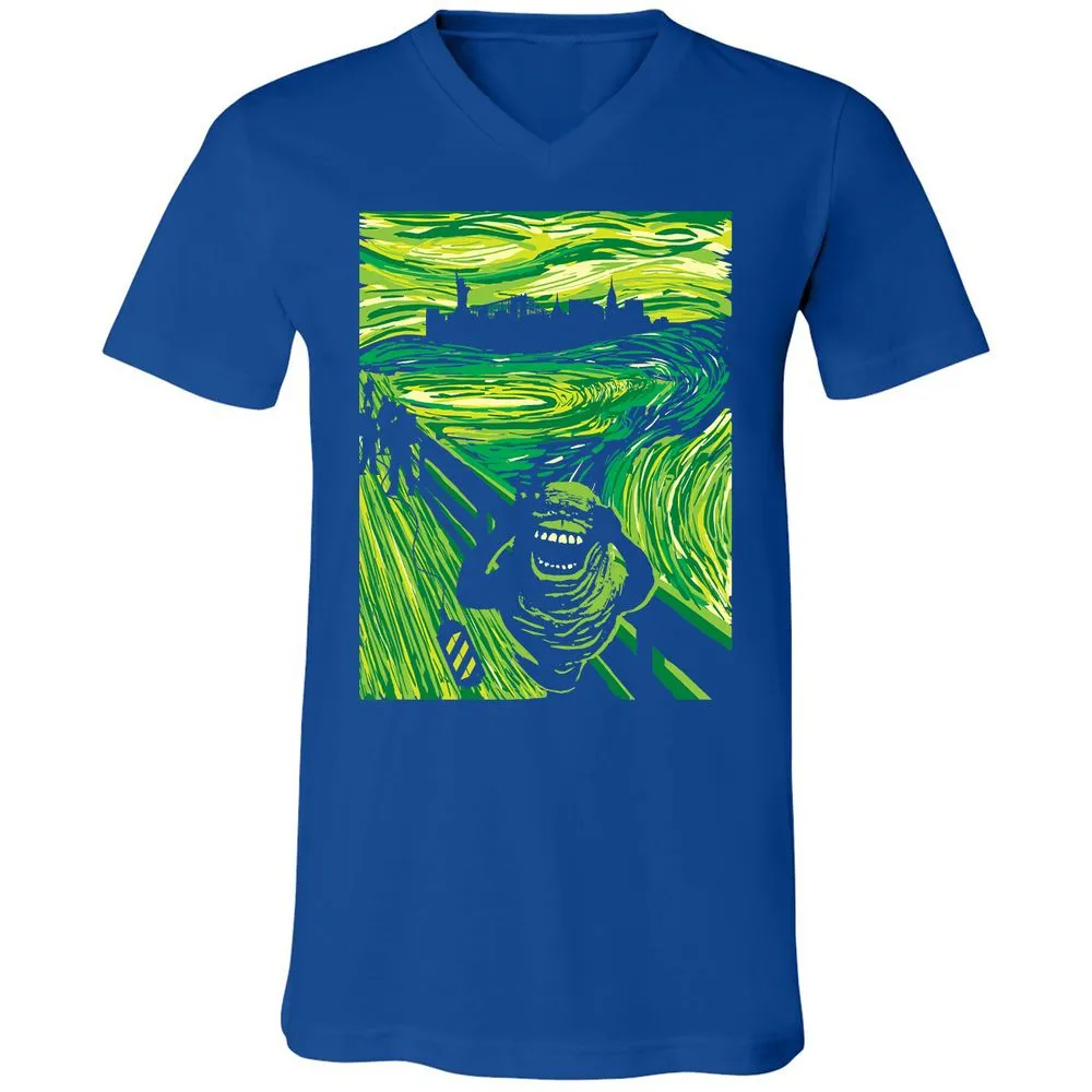 Unisex V-Neck T-Shirt - 5A78X846 - True Royal - 4