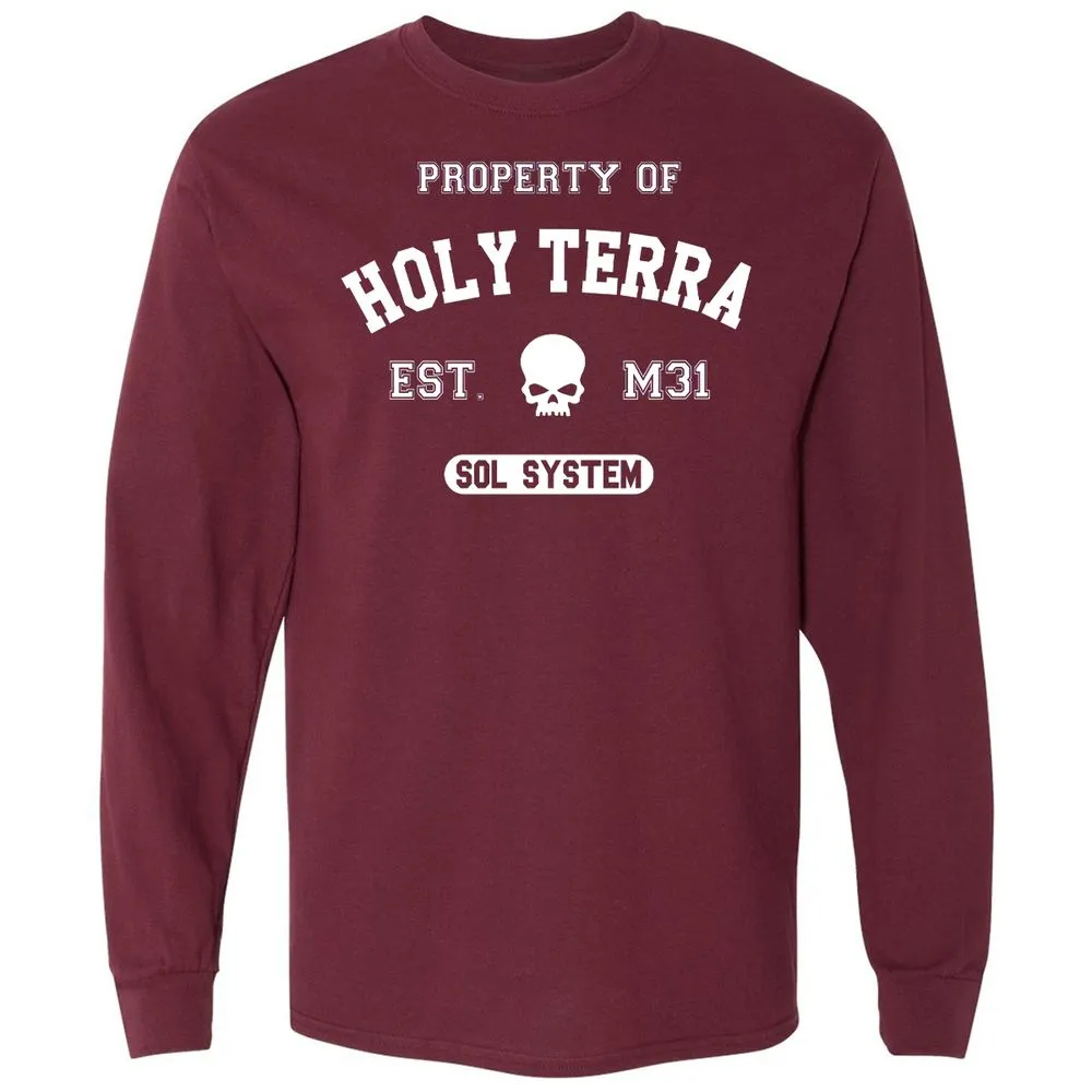 Long Sleeve T-Shirt - 7714S7HW - Maroon - 11