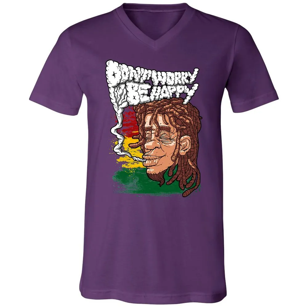 Unisex V-Neck T-Shirt - TJG3RWVK - Team Purple - 9