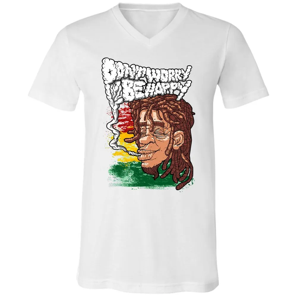 Unisex V-Neck T-Shirt - TJG3RWVK - White - 5