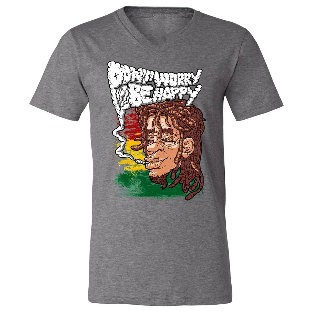 Unisex V-Neck T-Shirt - TJG3RWVK - Deep Heather - 13