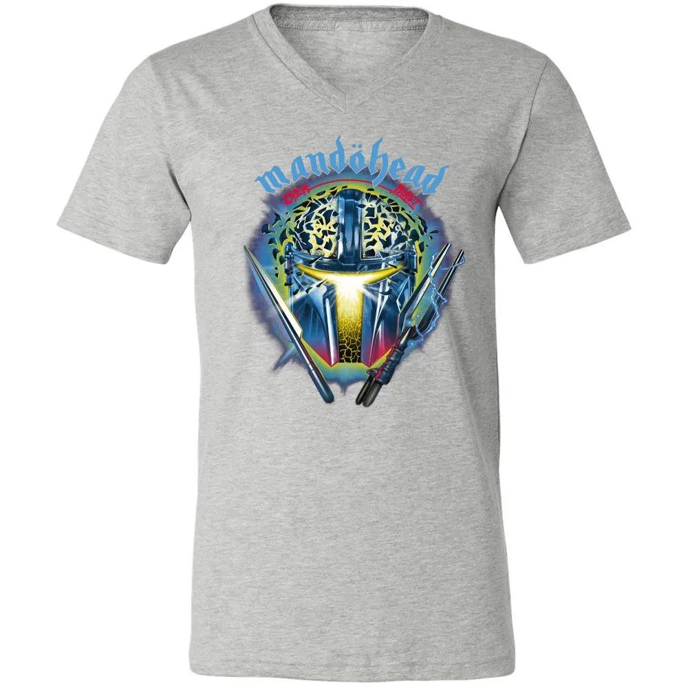 Unisex V-Neck T-Shirt - RM5U8C41 - Athletic Heather - 7