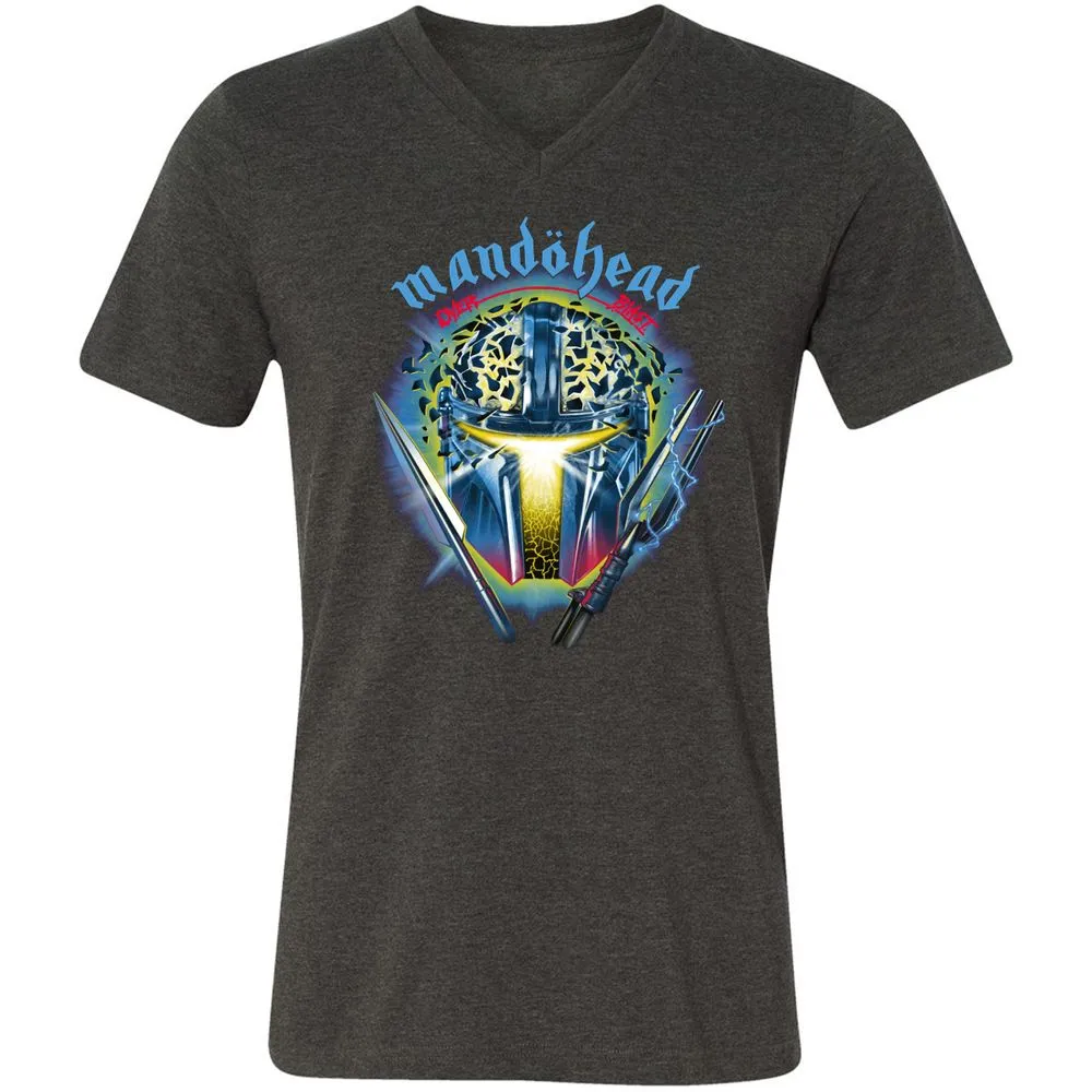 Unisex V-Neck T-Shirt - RM5U8C41 - Dark Grey Heather - 8