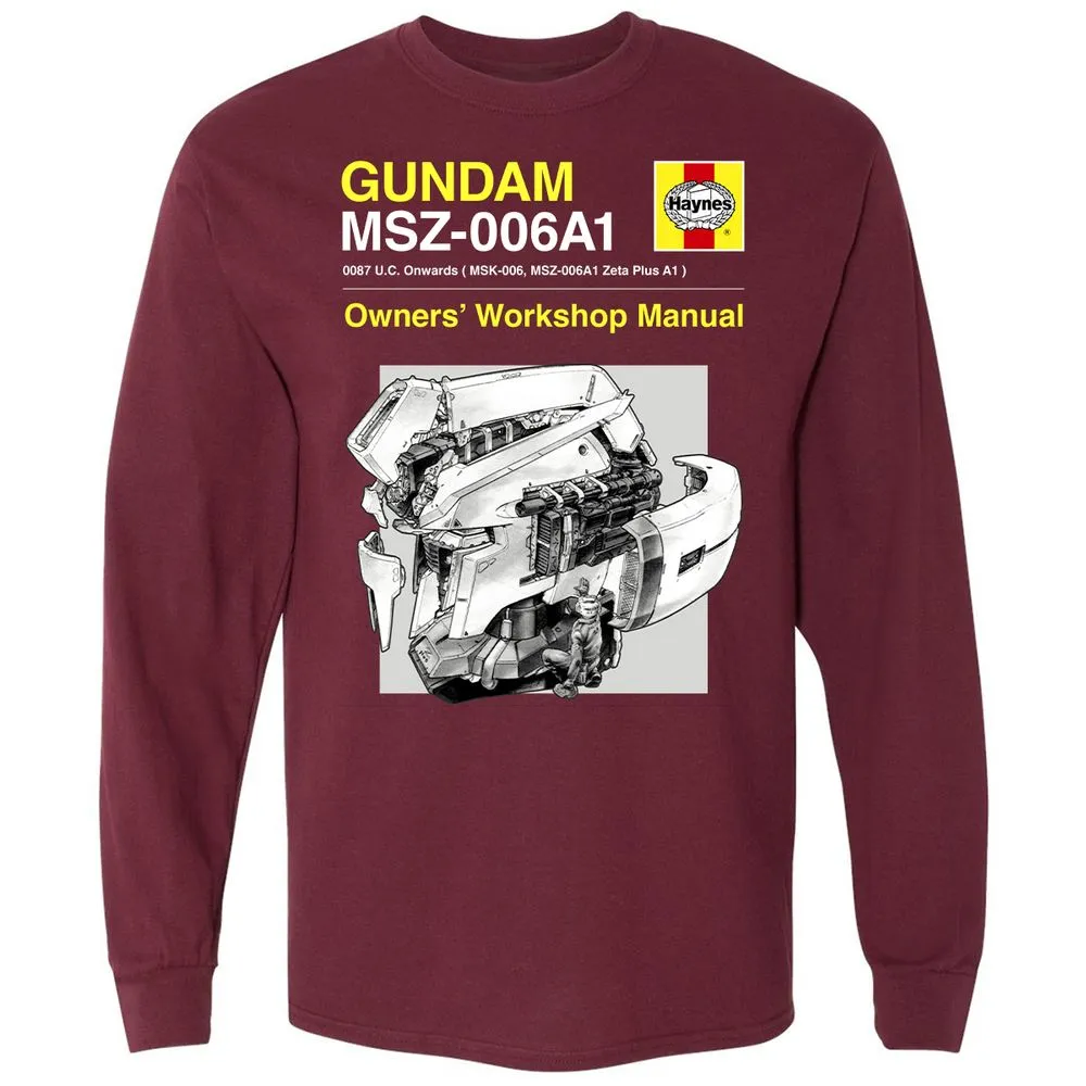 Long Sleeve T-Shirt - 1ZBQSUHL - Maroon - 11