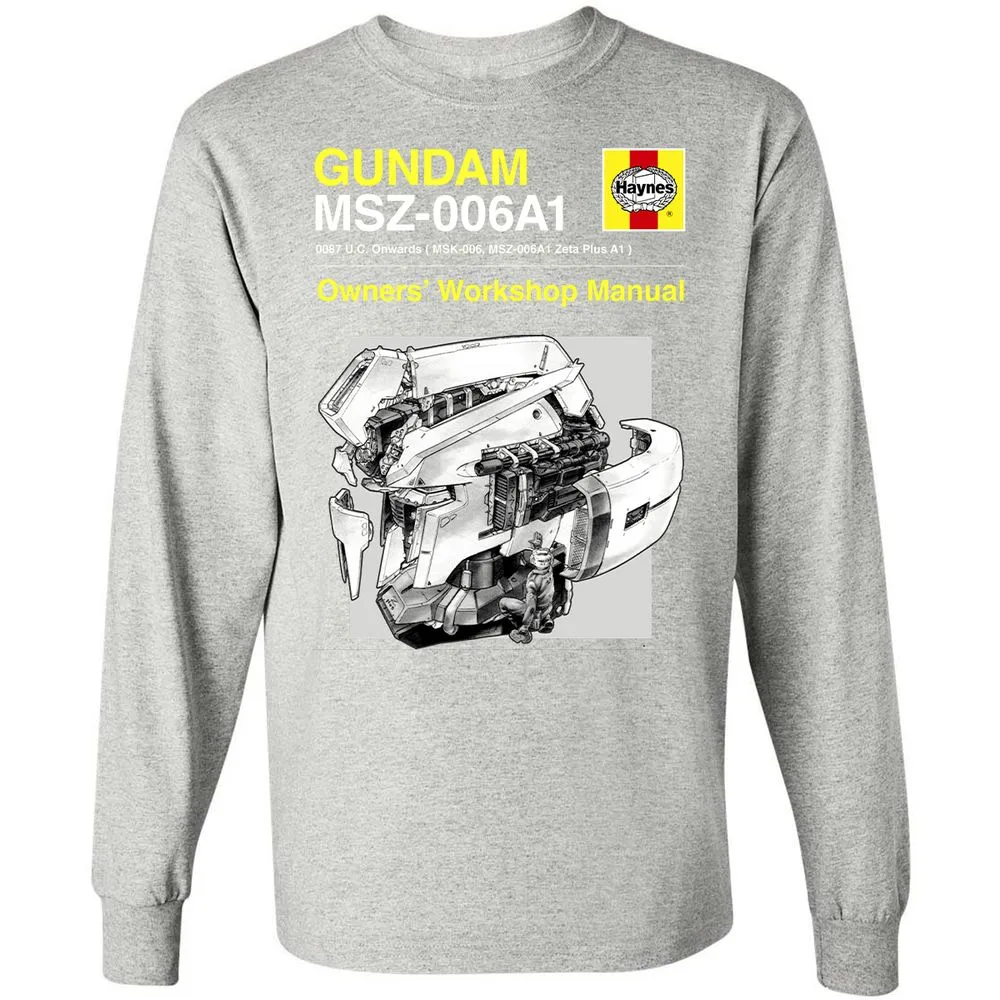 Long Sleeve T-Shirt - 1ZBQSUHL - Ash - 7