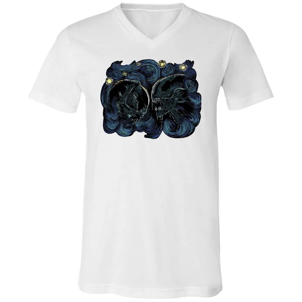Unisex V-Neck T-Shirt - FEKEPGP3 - White - 5