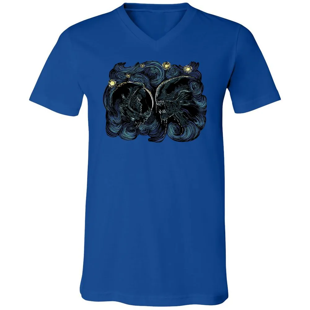 Unisex V-Neck T-Shirt - FEKEPGP3 - True Royal - 4